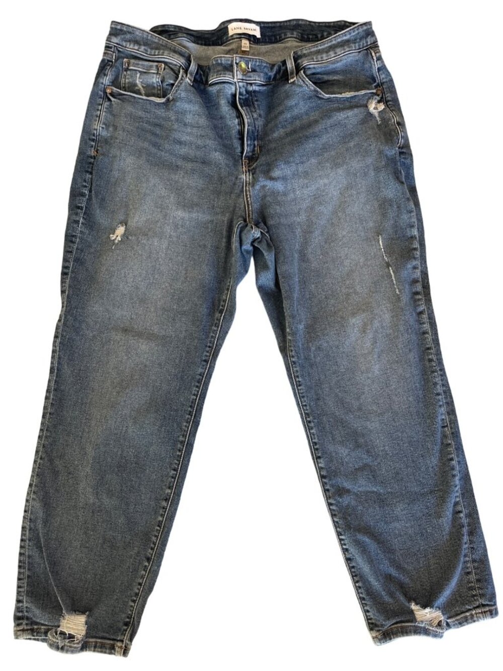 Lane Bryant Signature Flex Magic Jeans Women's 20S Mid Rise Straight Crop Pants